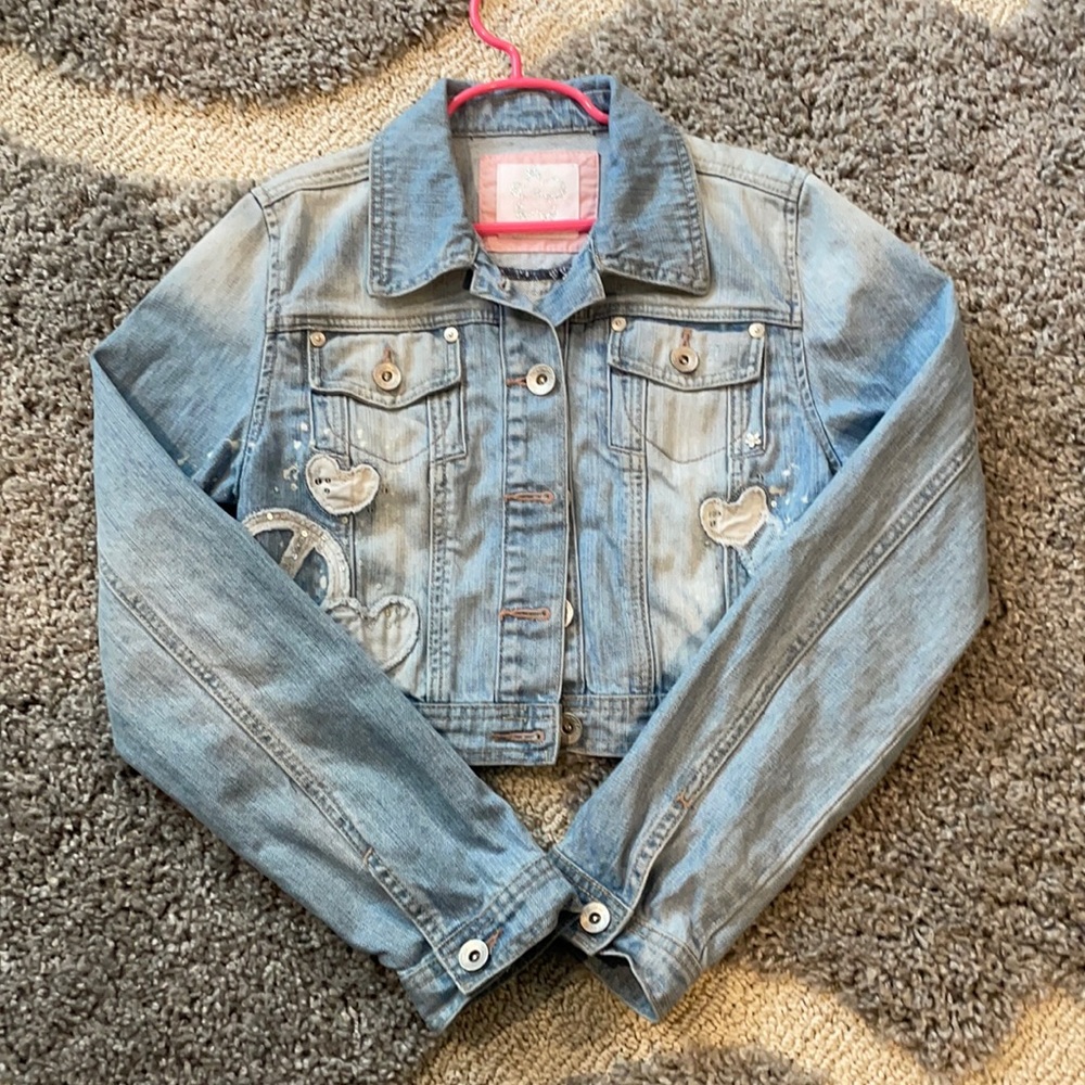 Limited Too girls jean jacket sz Large/14